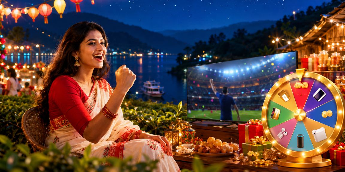 রাঙামাটিতে পহেলা বৈশাখ উপলক্ষে লাকি ড্র প্রতিযোগিতায় অংশগ্রহণকারীরা